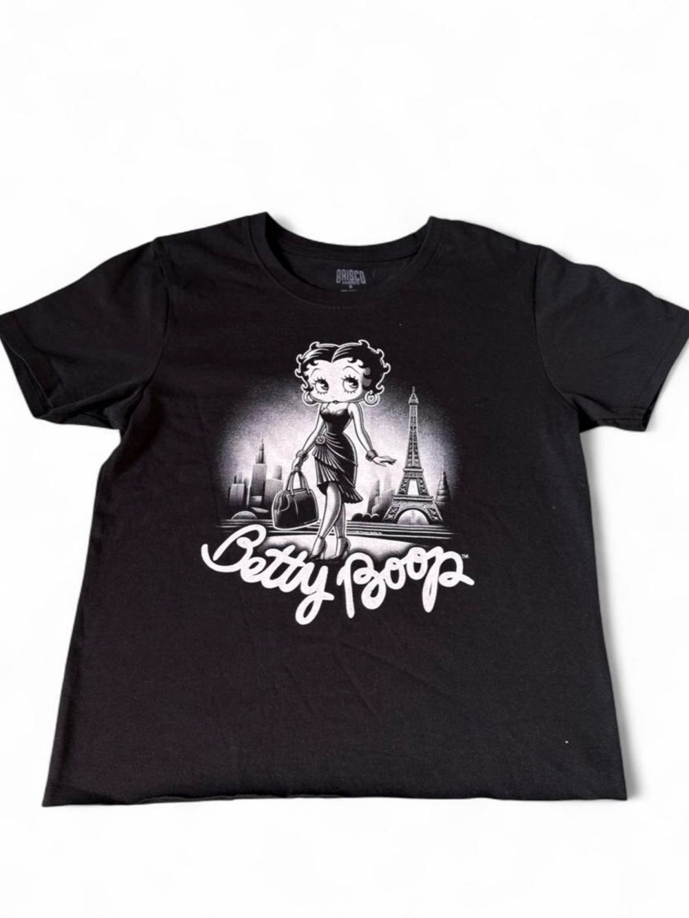 NWT Betty Boop Black Graphic Crop Top Size Small